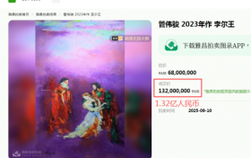 管伟骏作品突破1.3亿，价格暴涨近百倍！